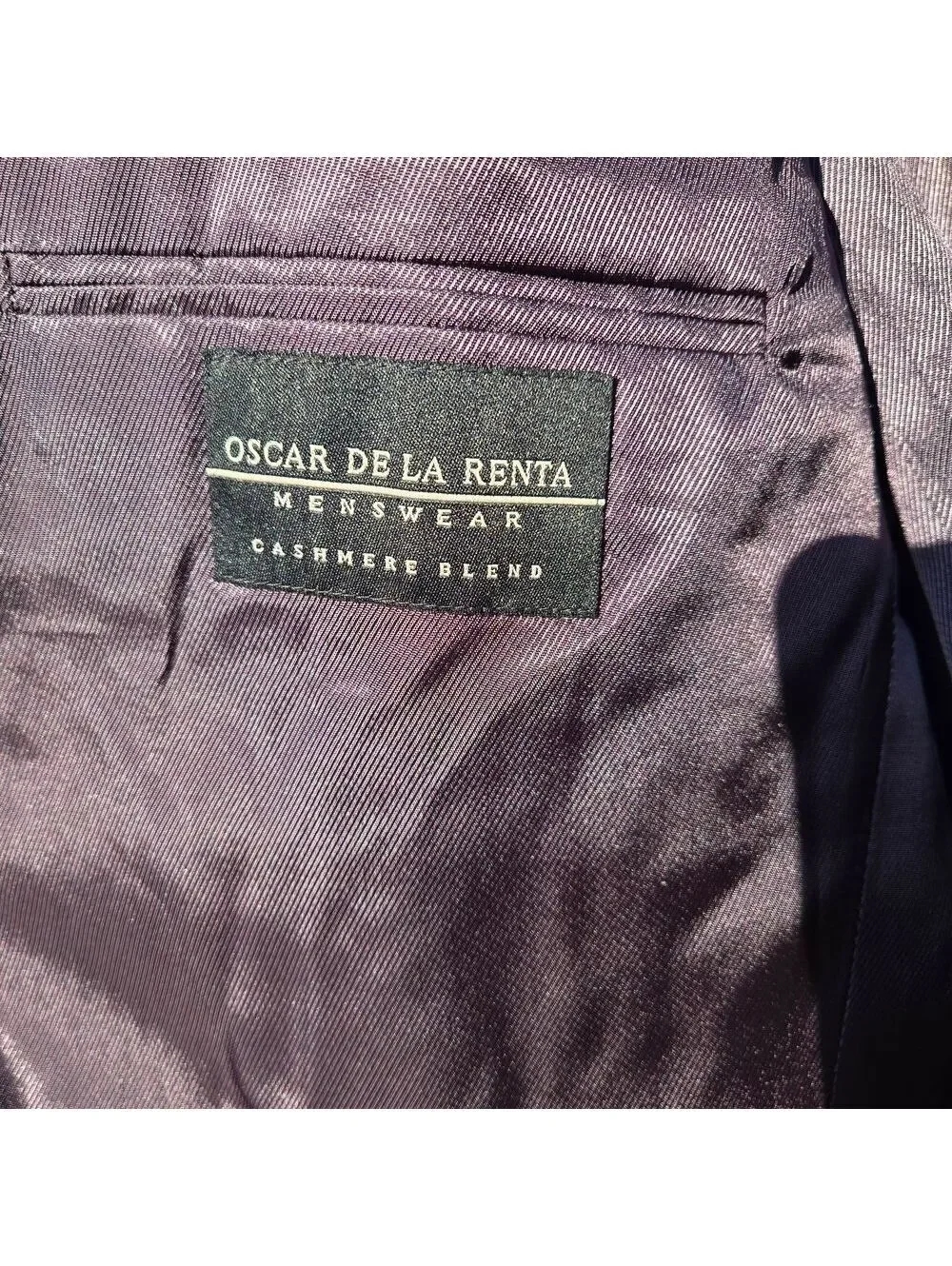 Oscar de la Renta Charcoal Pinstripe Suit